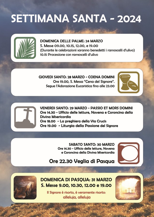 Immagine per Orario celebrazioni - Triduo Pasquale